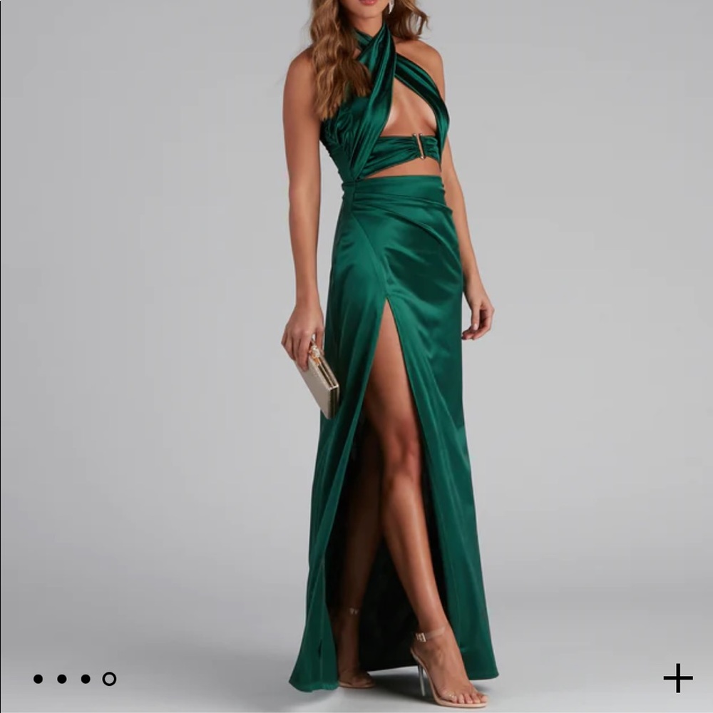 **sold**Hunter Green Dress